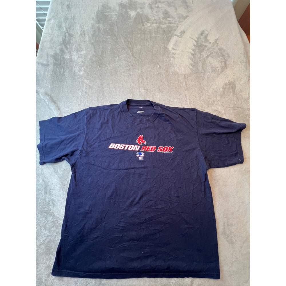 MLB Boston Red Sox Shirt Mens 2XL Navy Blue Short Sleeve Graphic Tee